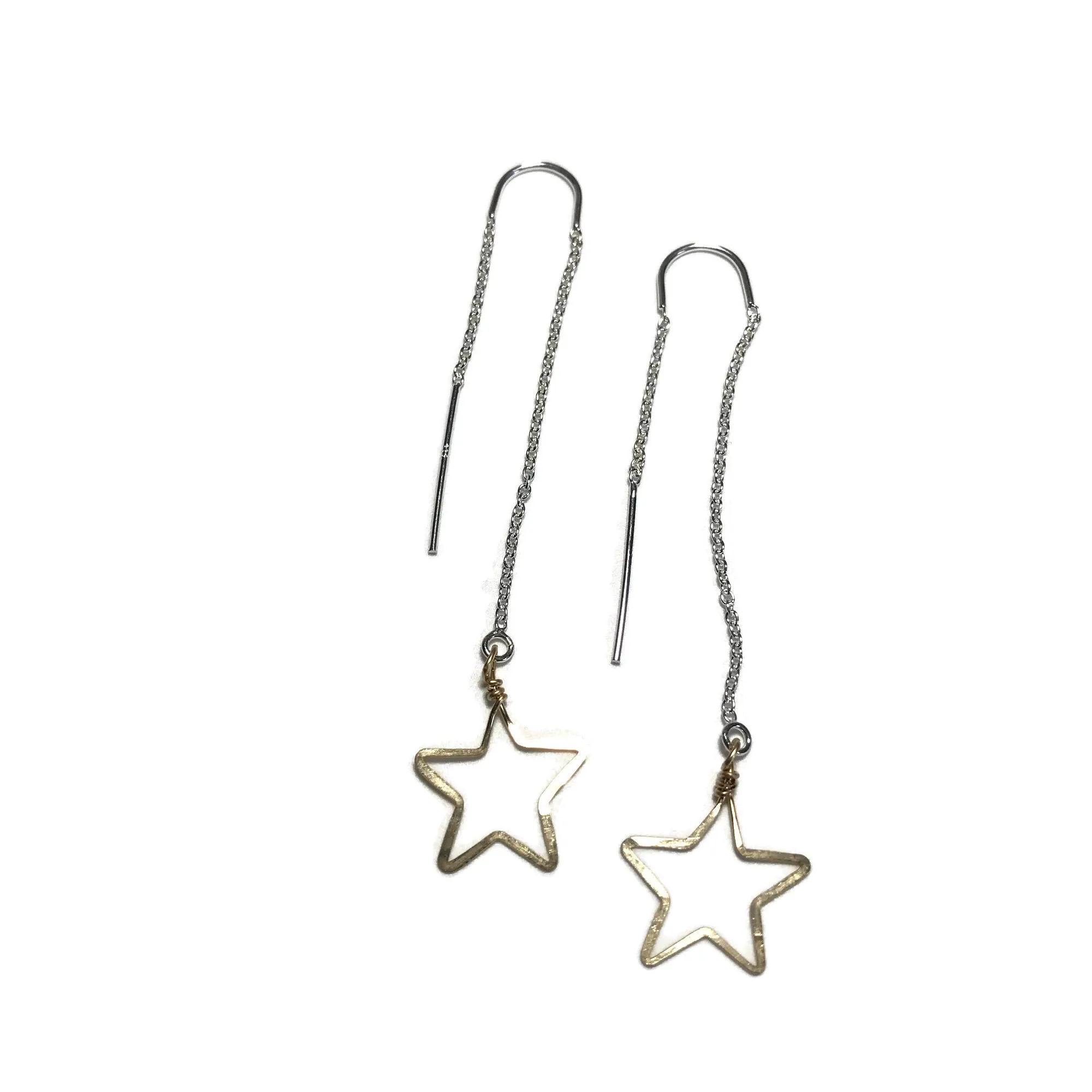 Medium Star Threader Earrings