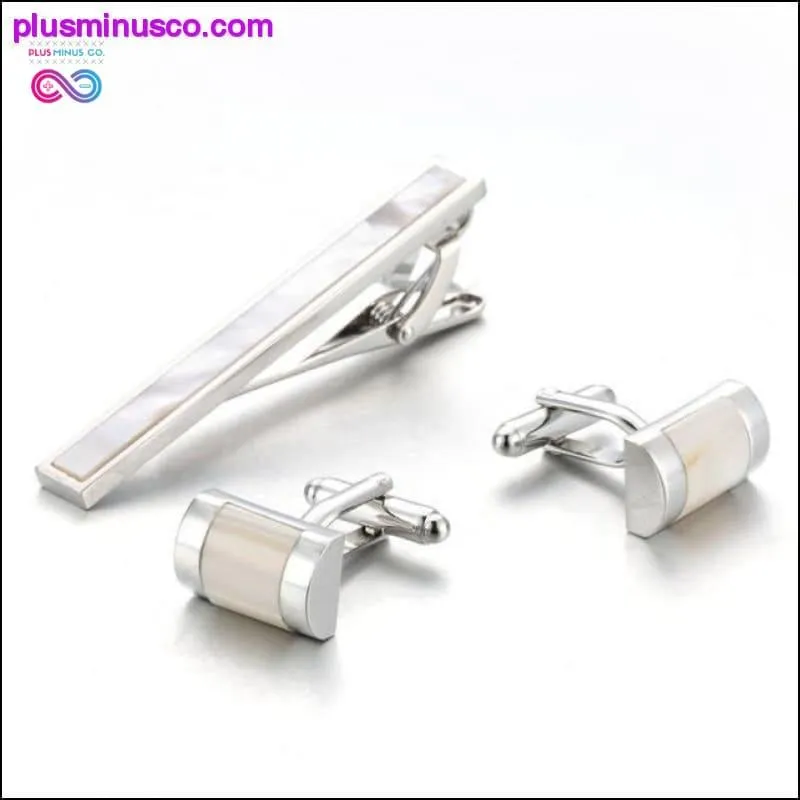 Men Jewelry Necktie Set High Quality Square Cufflinks