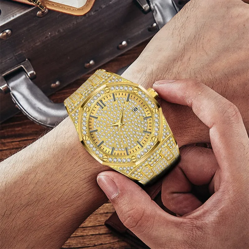 Men Luxury Brand Diamond Watches
