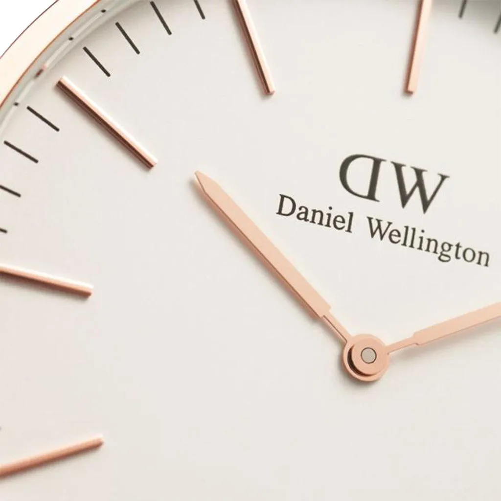 Men's Daniel Wellington 40mm Bristol Watch in Rose Gold