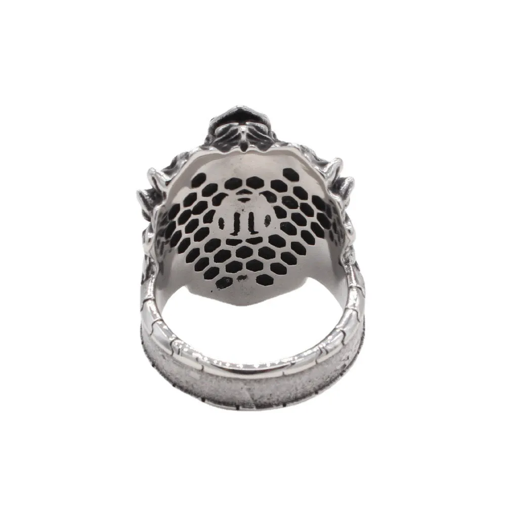 Men's Retro European Punk Rock Titanium Steel Ring