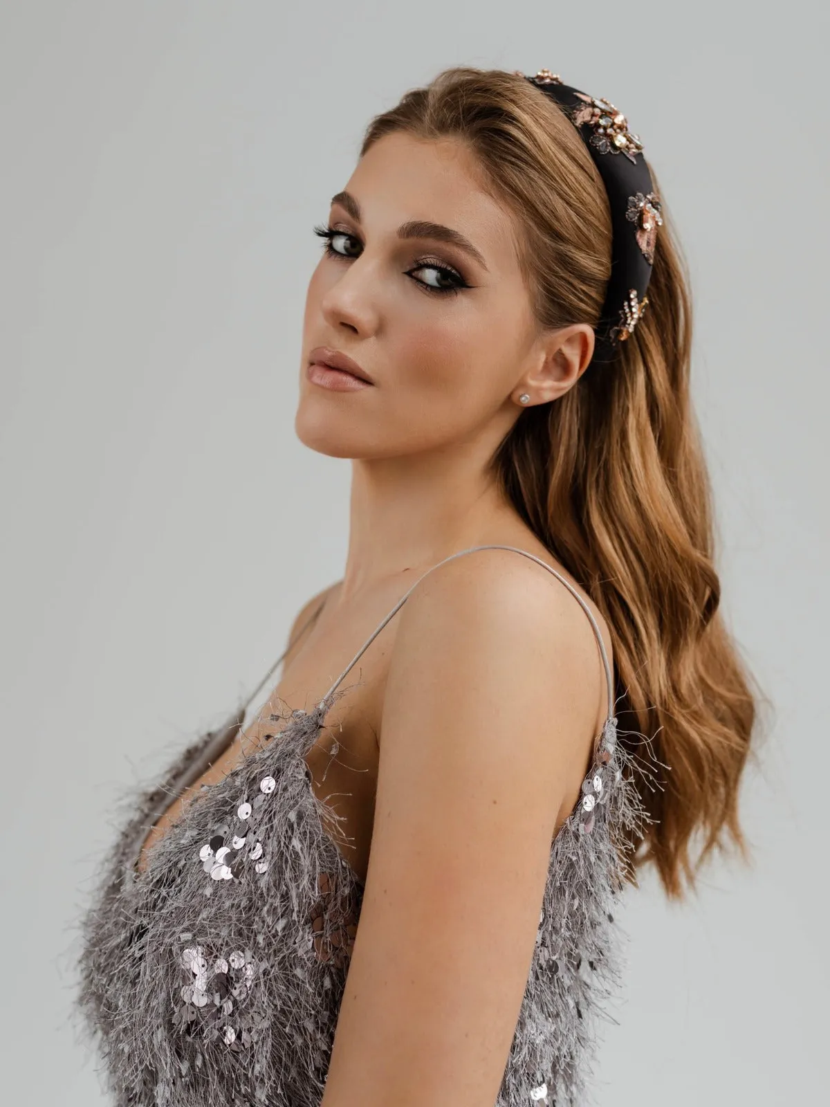Miriam Black & Rose Gold Headband