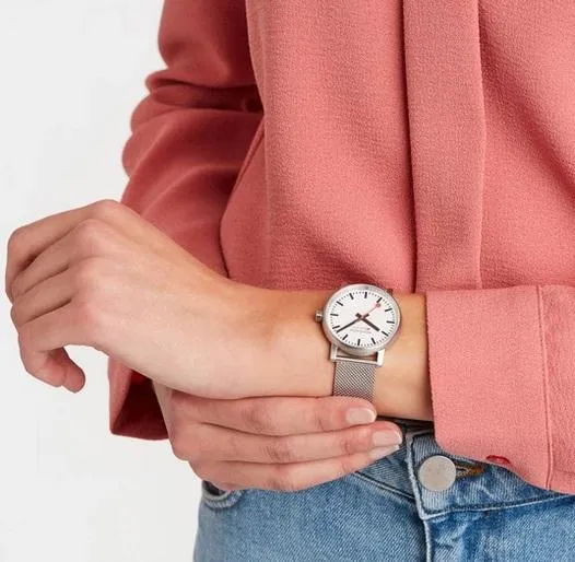 MONDAINE evo2, 35mm, stainless steel watch, MSE.35110.SM