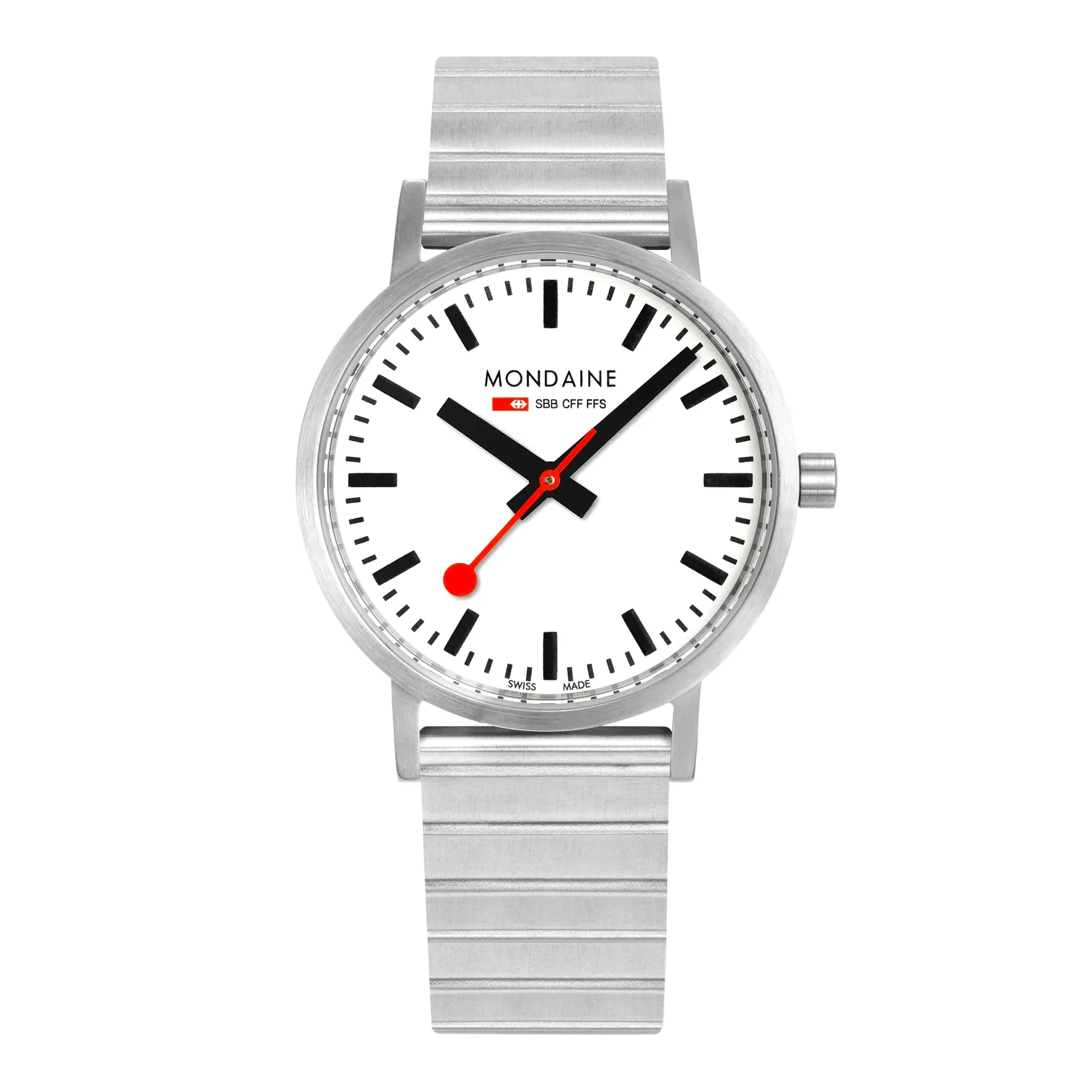 Mondaine - Official Classic 40mm Silver Stainless Steel Watch A660.30360.16SBJ