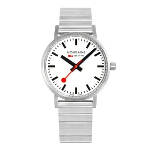 Mondaine - Official Classic 40mm Silver Stainless Steel Watch A660.30360.16SBJ