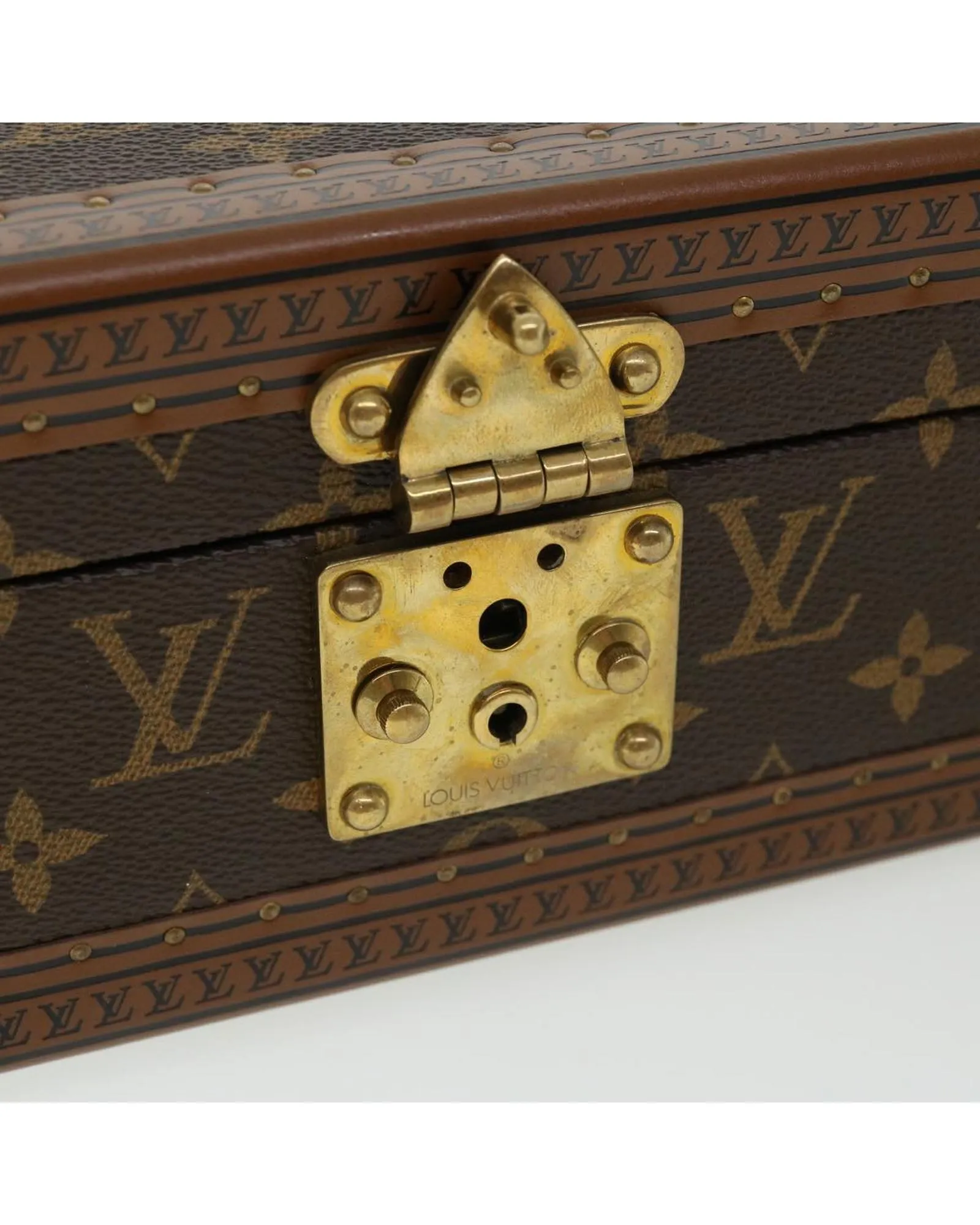 Monogram Coffret 8 Montor Trunk Watch Case LV Auth