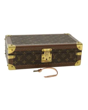 Monogram Coffret 8 Montor Trunk Watch Case LV Auth