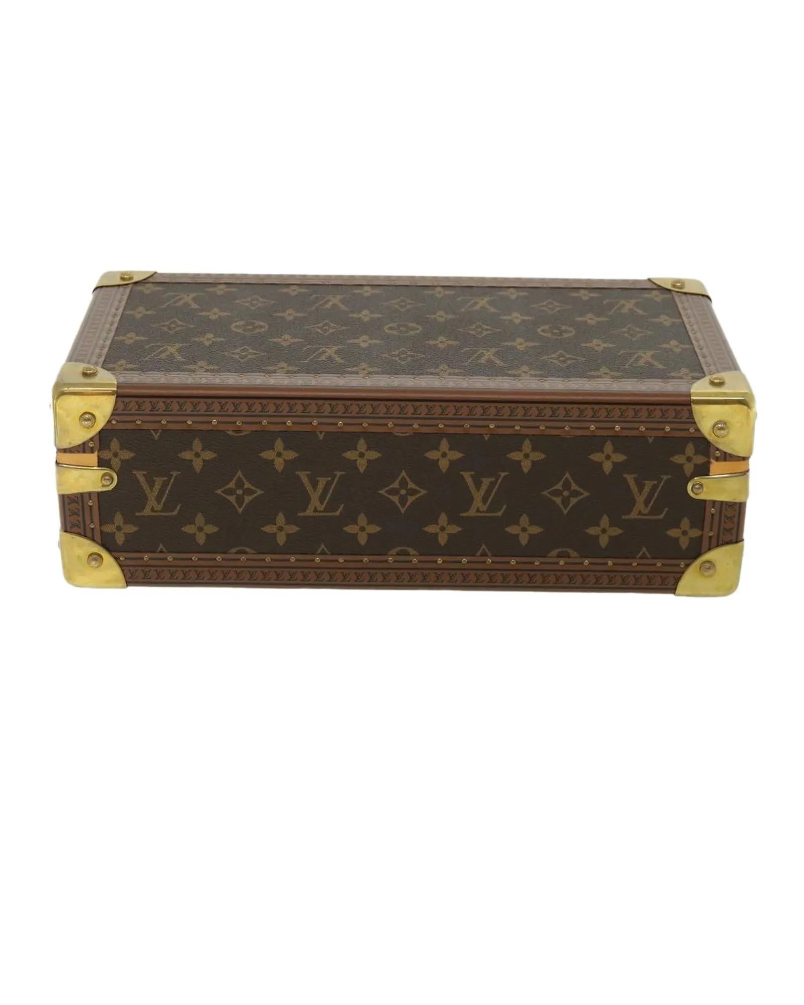 Monogram Coffret 8 Montor Trunk Watch Case LV Auth