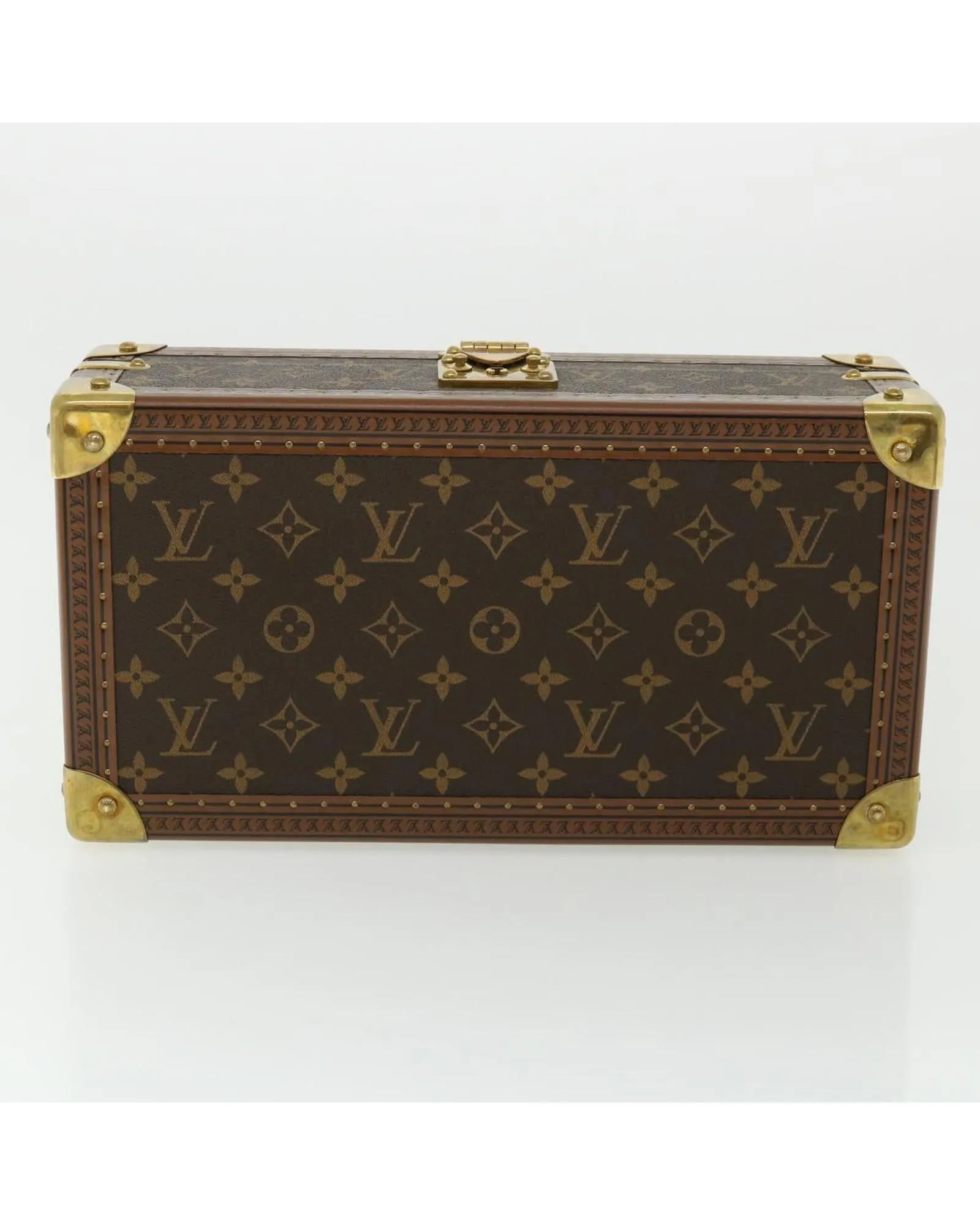 Monogram Coffret 8 Montor Trunk Watch Case LV Auth