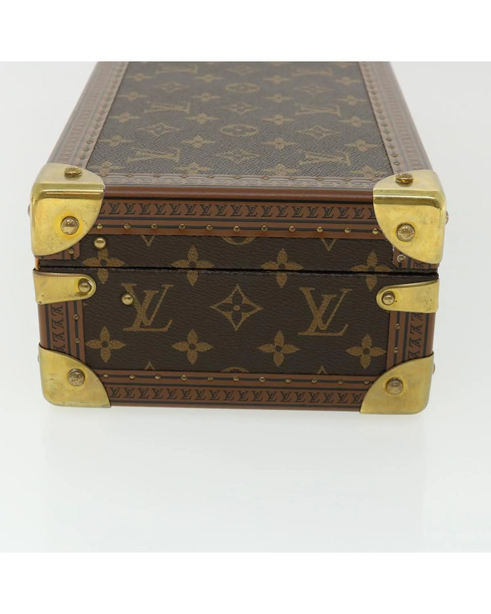 Monogram Coffret 8 Montor Trunk Watch Case LV Auth
