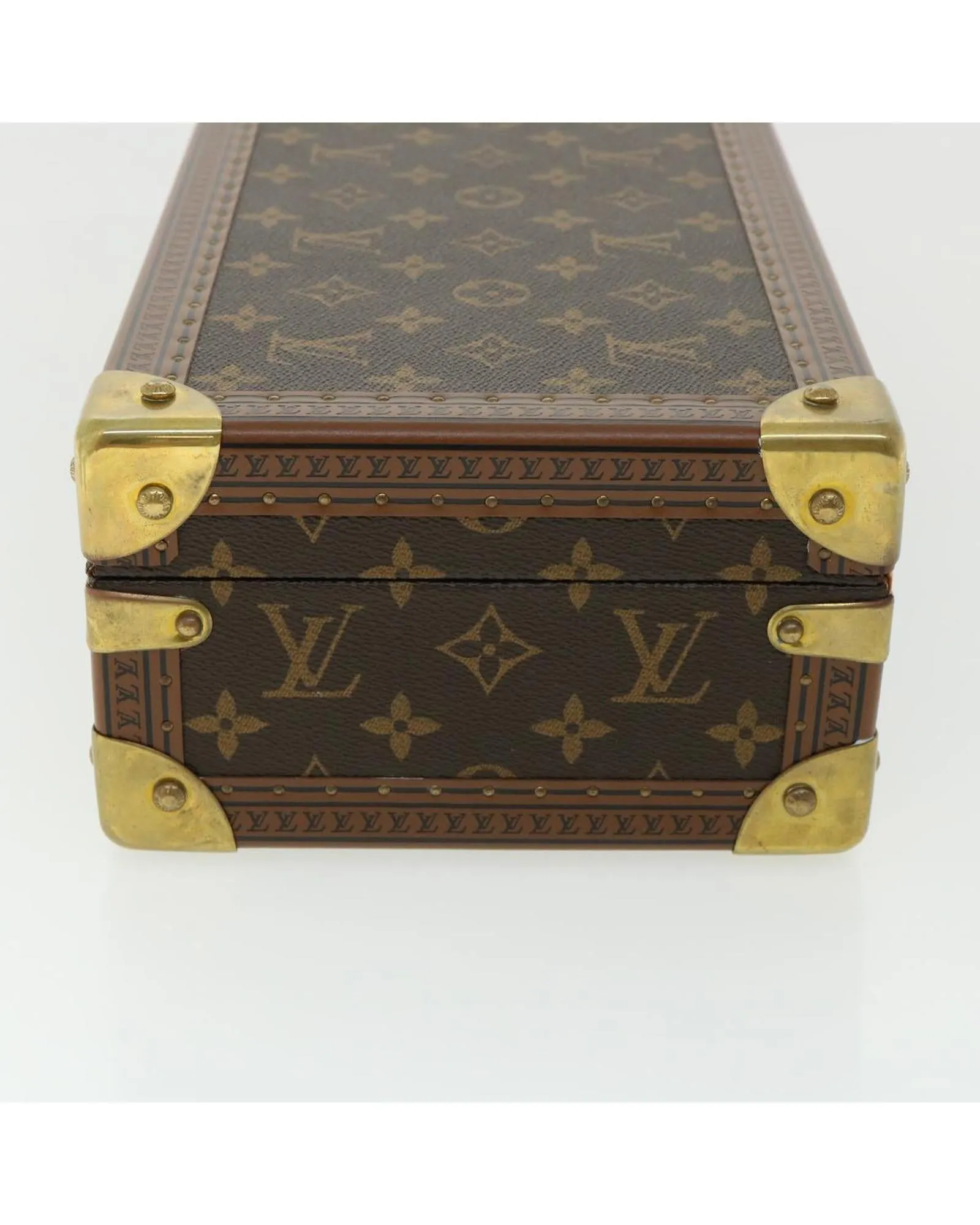 Monogram Coffret 8 Montor Trunk Watch Case LV Auth