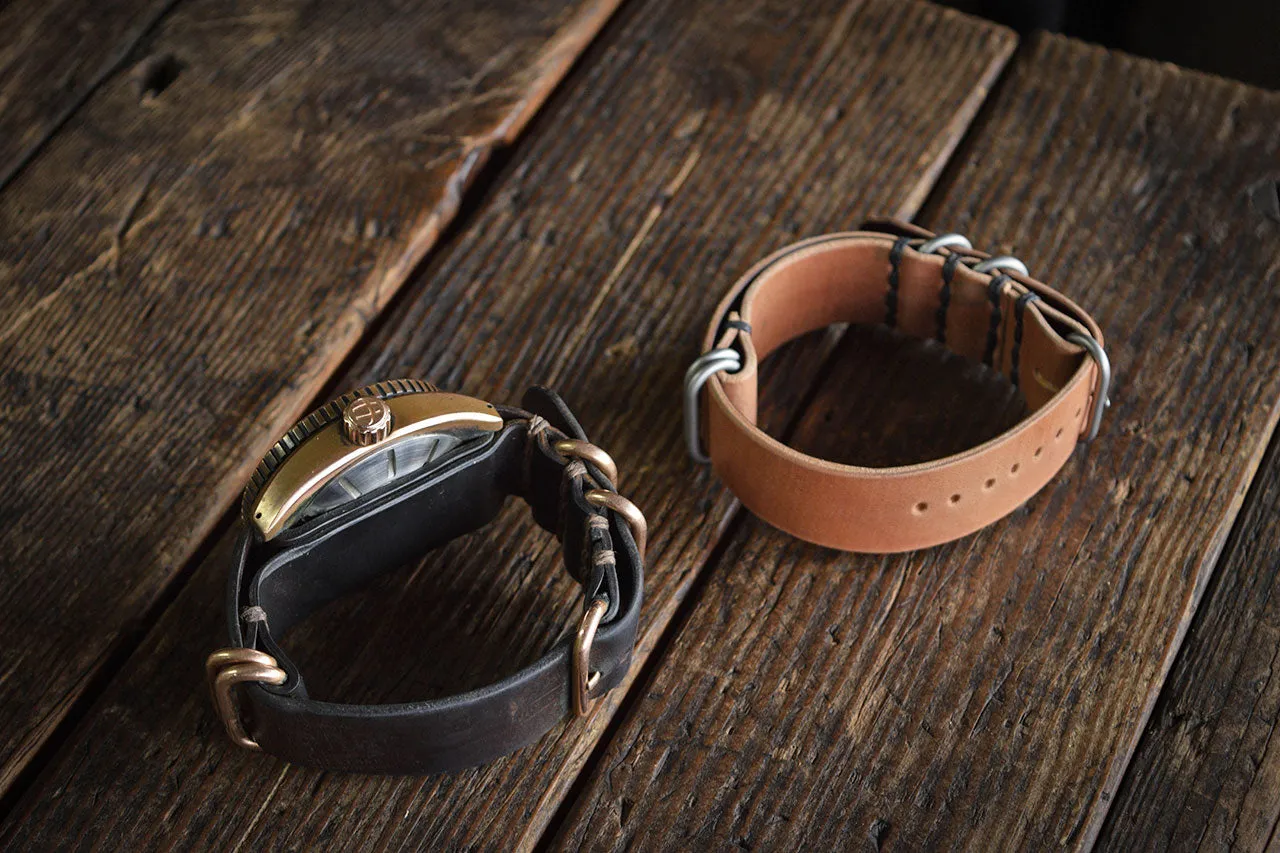N.A.T.O. Watch Strap Horween Shell Cordovan