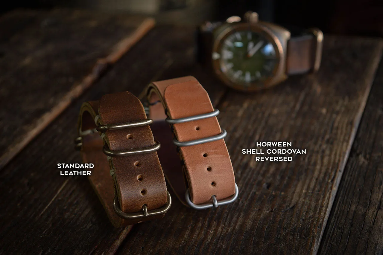 N.A.T.O. Watch Strap Horween Shell Cordovan