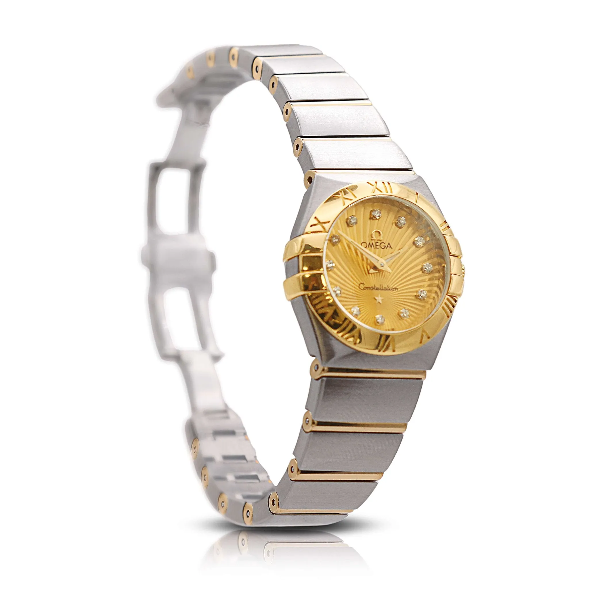 Omega Constellation 24mm Ladies Quartz Watch,  Diamond Dot Dial