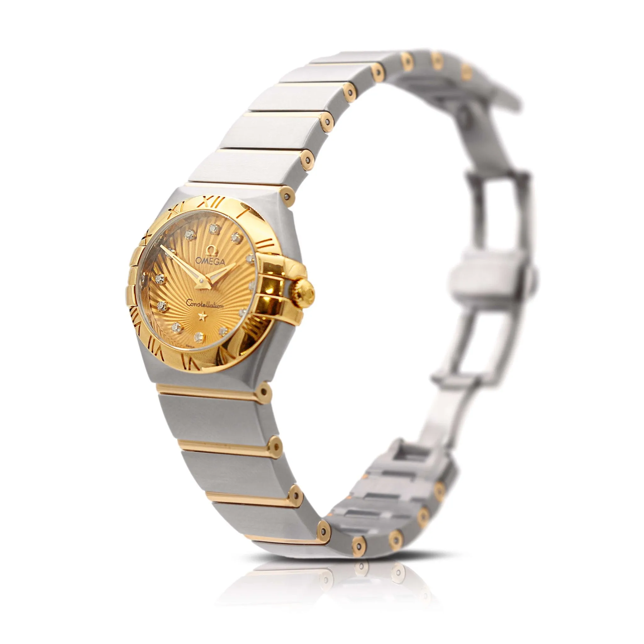 Omega Constellation 24mm Ladies Quartz Watch,  Diamond Dot Dial