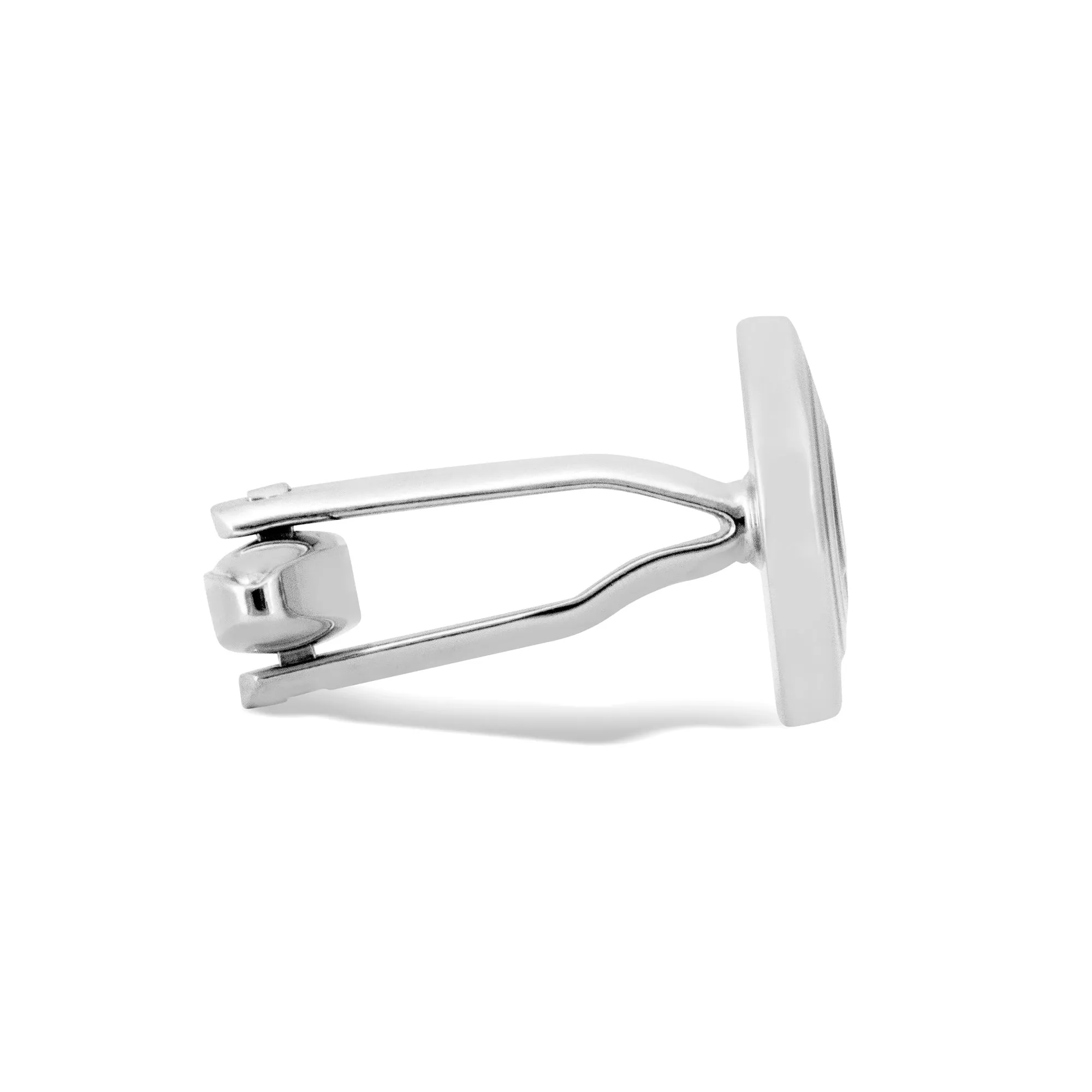 Oval Swirl Purple Enamel Cufflinks (Online Exclusive)
