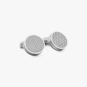 Palladium Tablet cufflinks with grey alutex