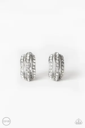 Paparazzi Earring ~ Pretty Pristine - White