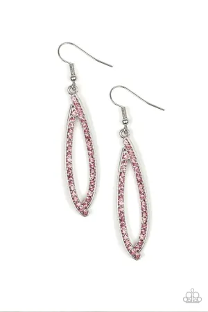 Paparazzi Earring ~ Treasure Trove Trinket - Pink