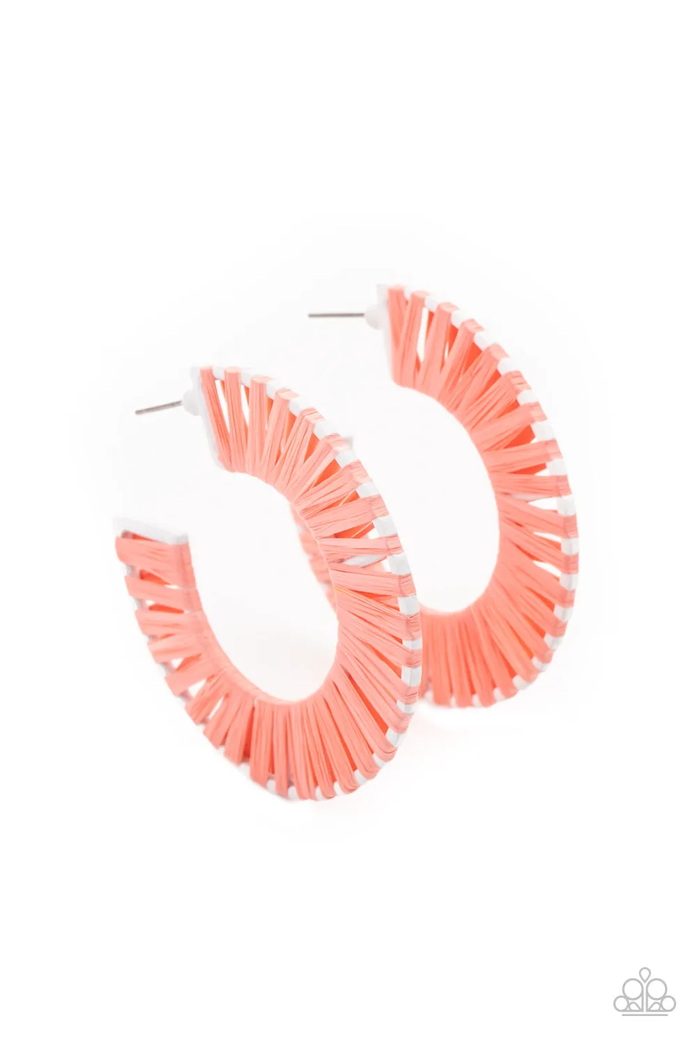 Paparazzi Everybody Conga! - Orange Earrings