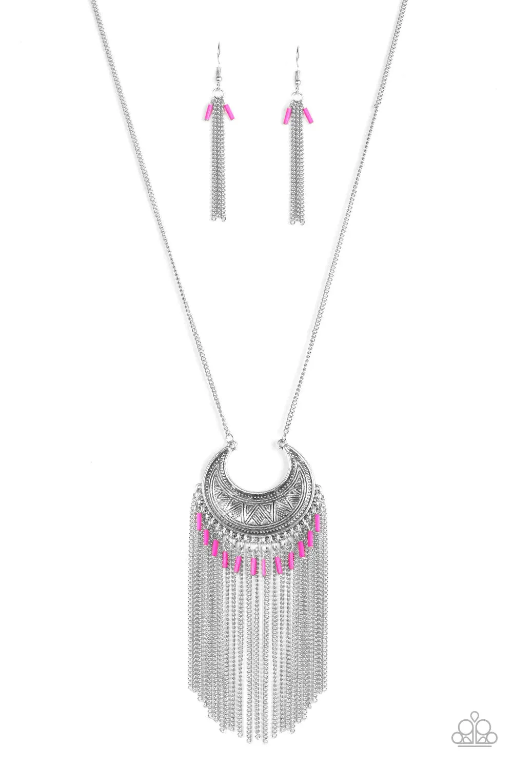 Paparazzi Necklace ~ Desert Coyote - Pink