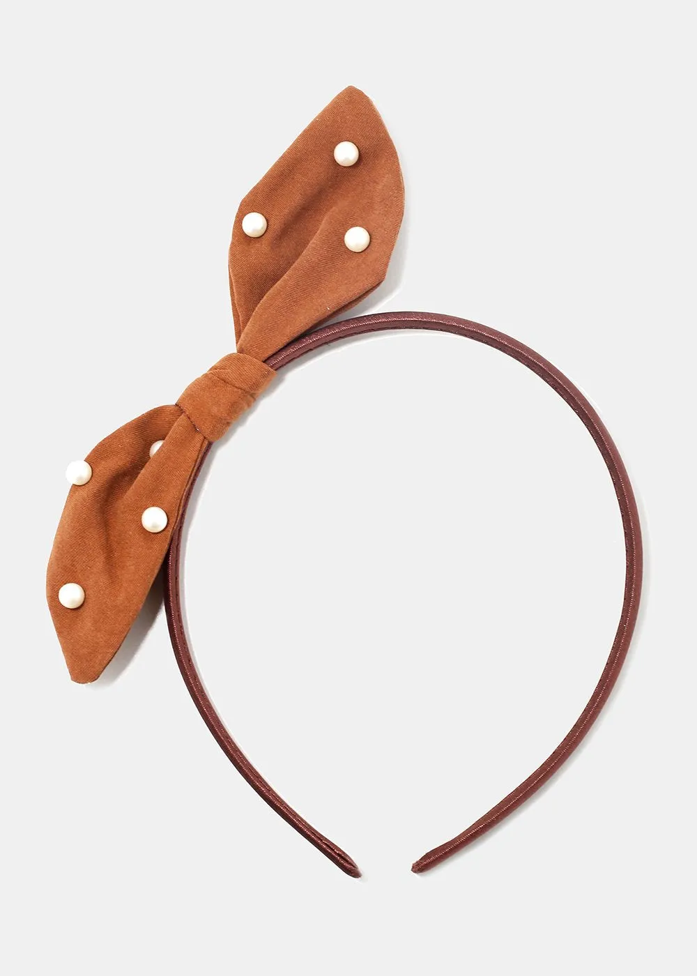Pearl Bunny-Ear Bow Headband