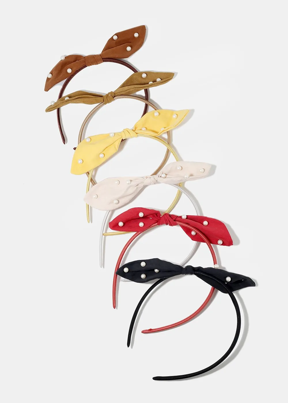 Pearl Bunny-Ear Bow Headband
