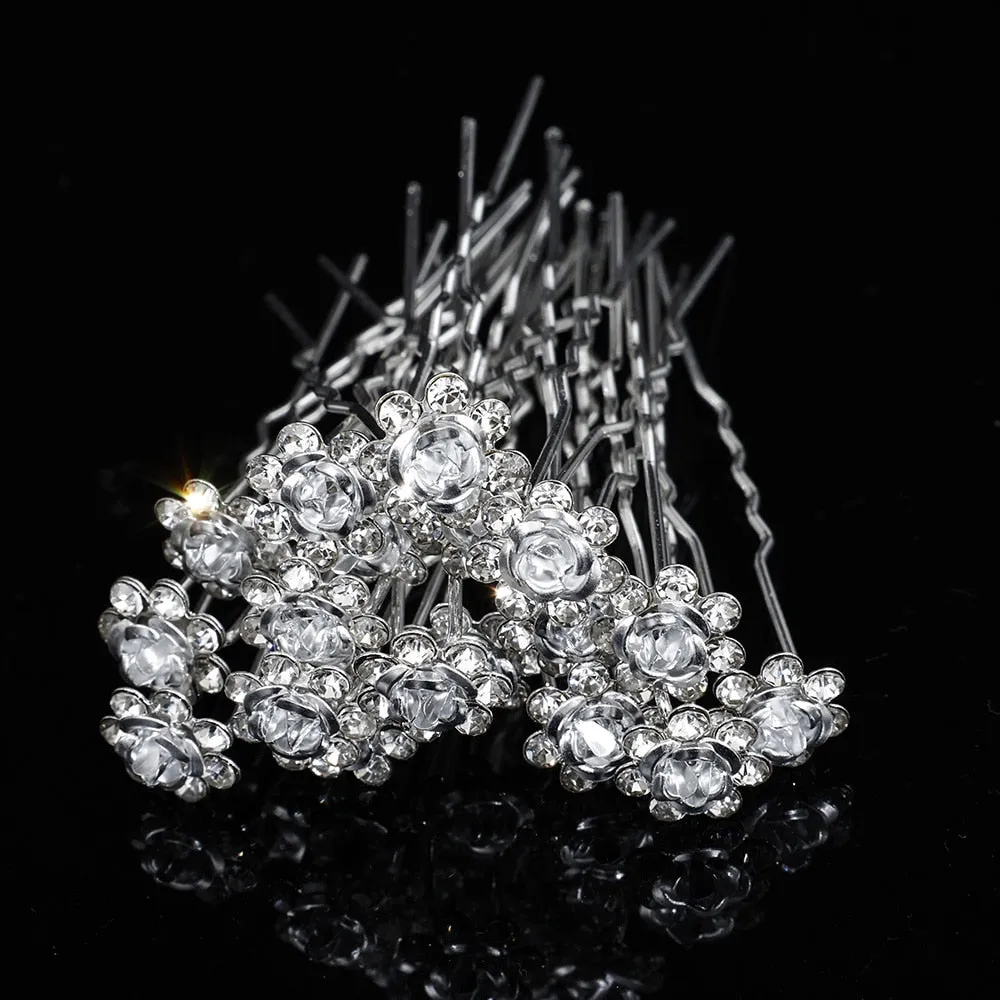 Pearl Wedding Hairpins