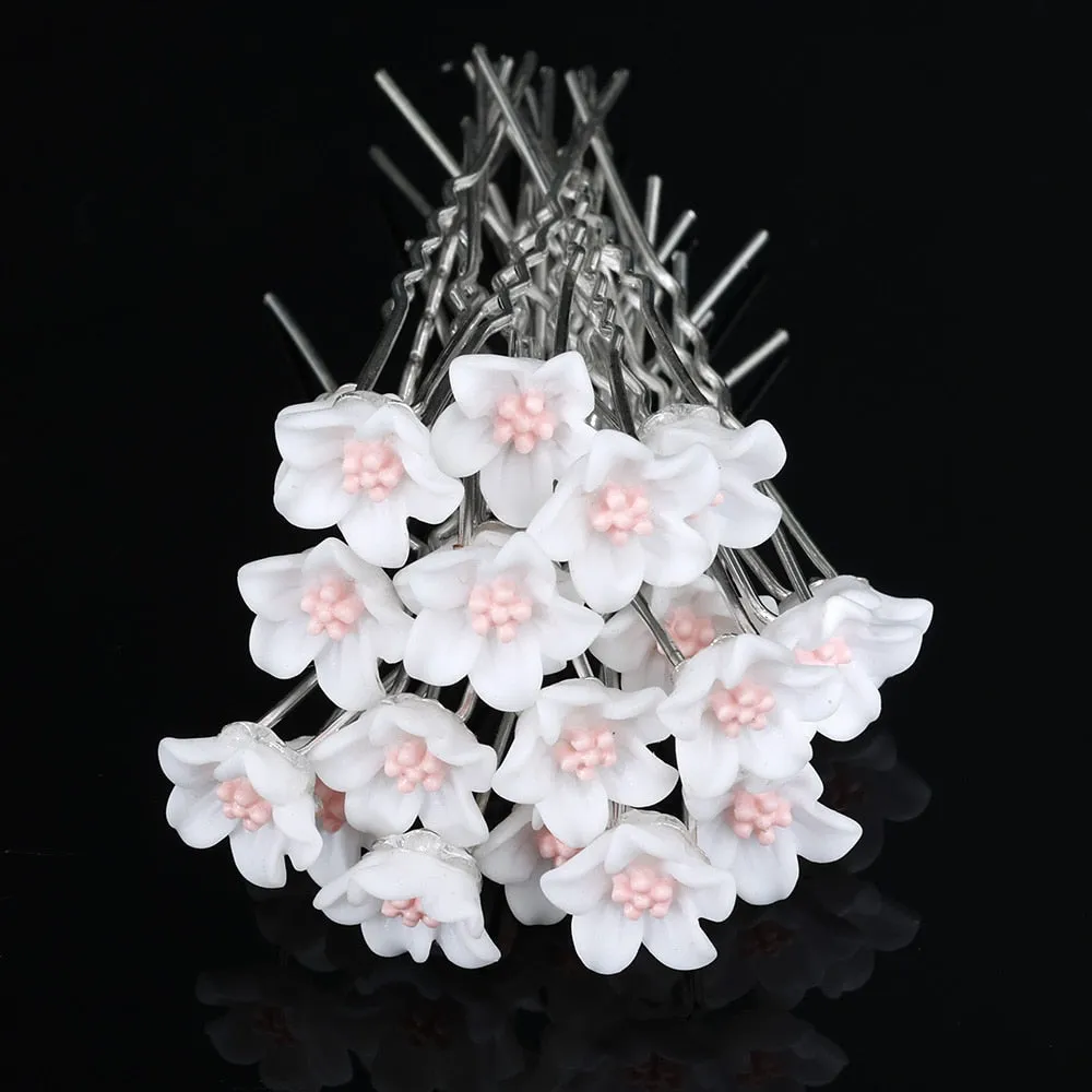 Pearl Wedding Hairpins