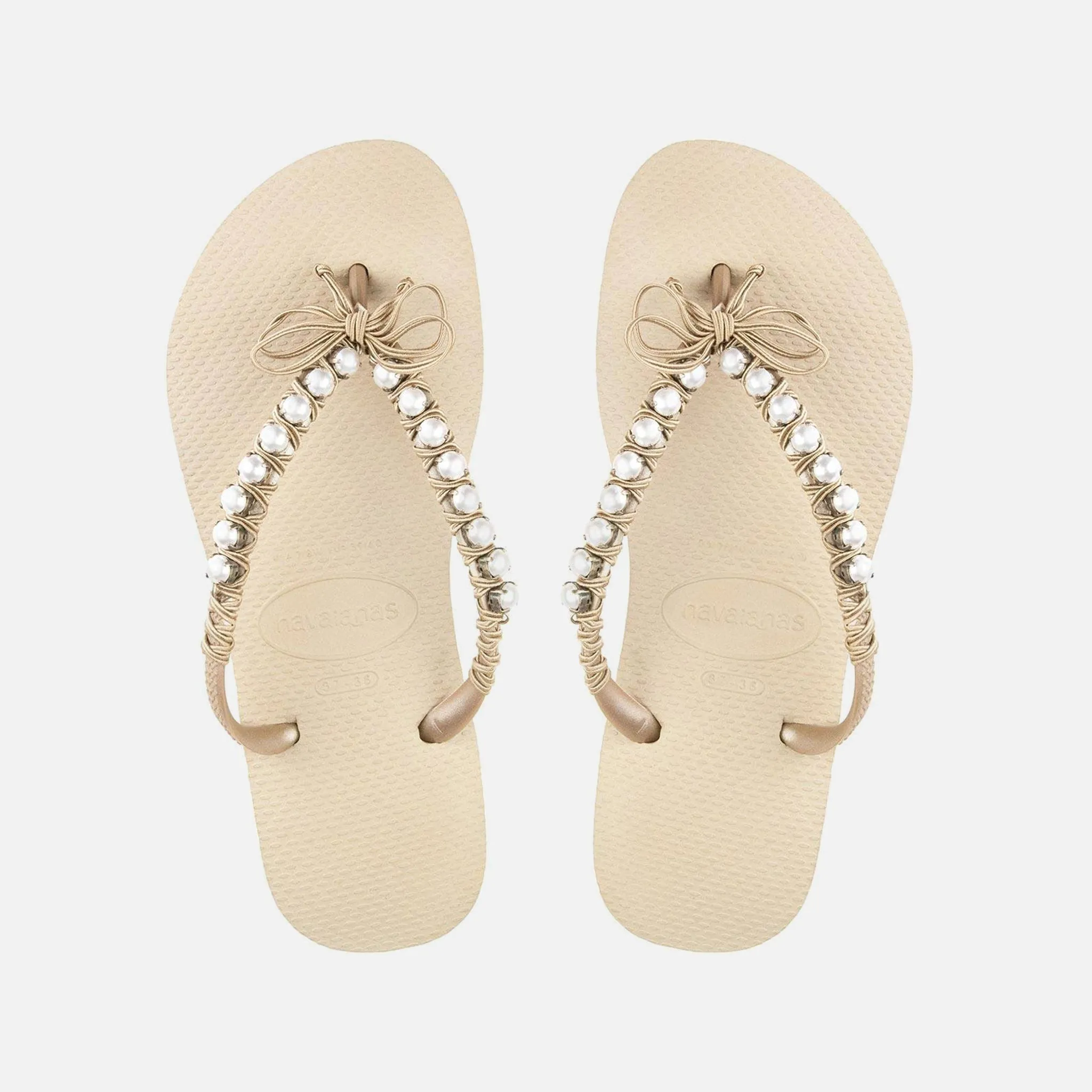 Pearls Flip Flops