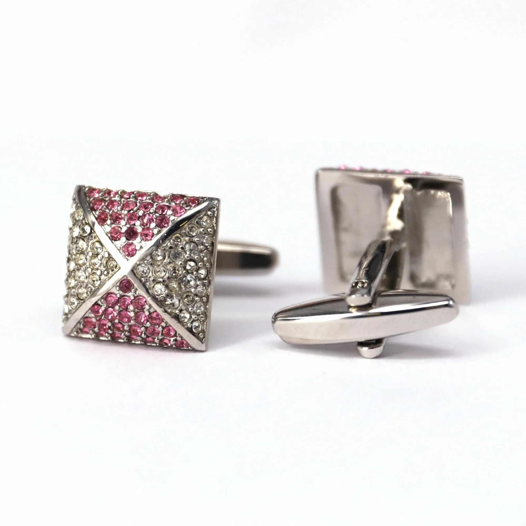 Pink Crystals Cufflinks (Online Exclusive)