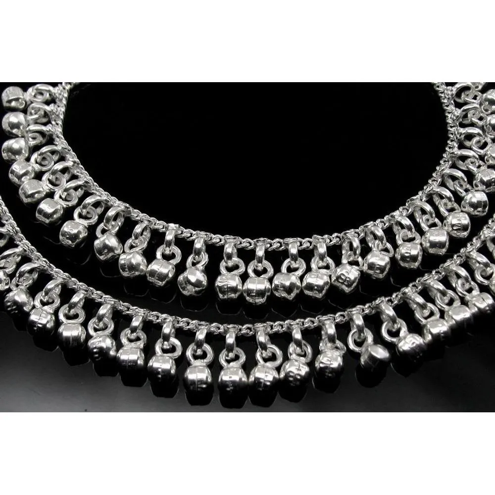 Real Silver Kids Anklets Ankle chain 8"
