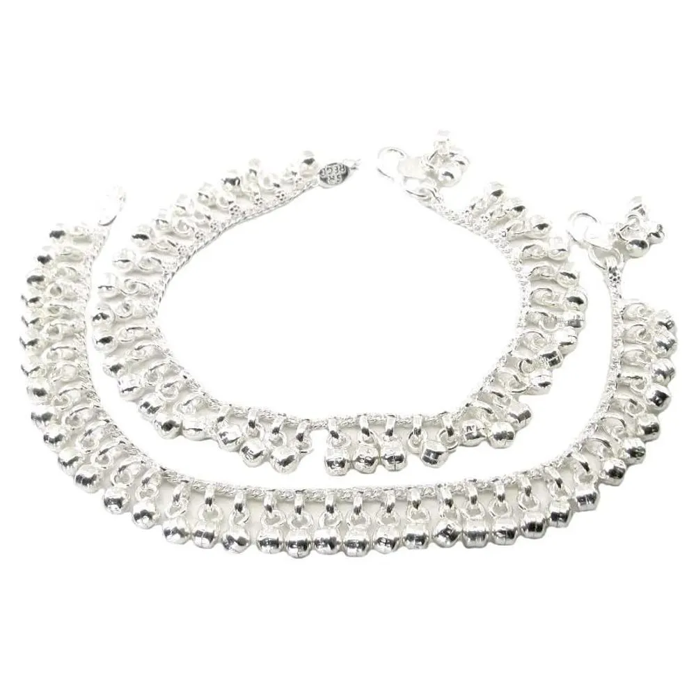 Real Silver Kids Anklets Ankle chain 8"