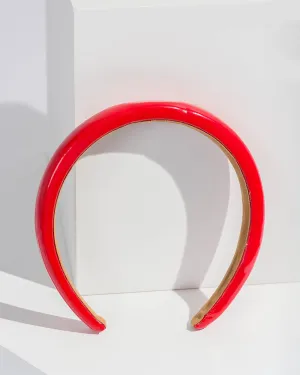 Red Plain Headband