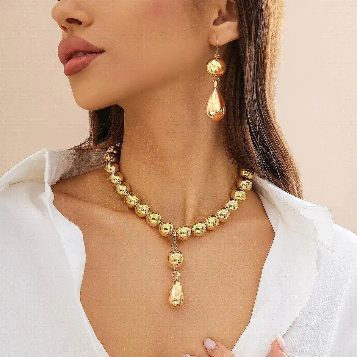 Removable Water Drop Jewelry Set