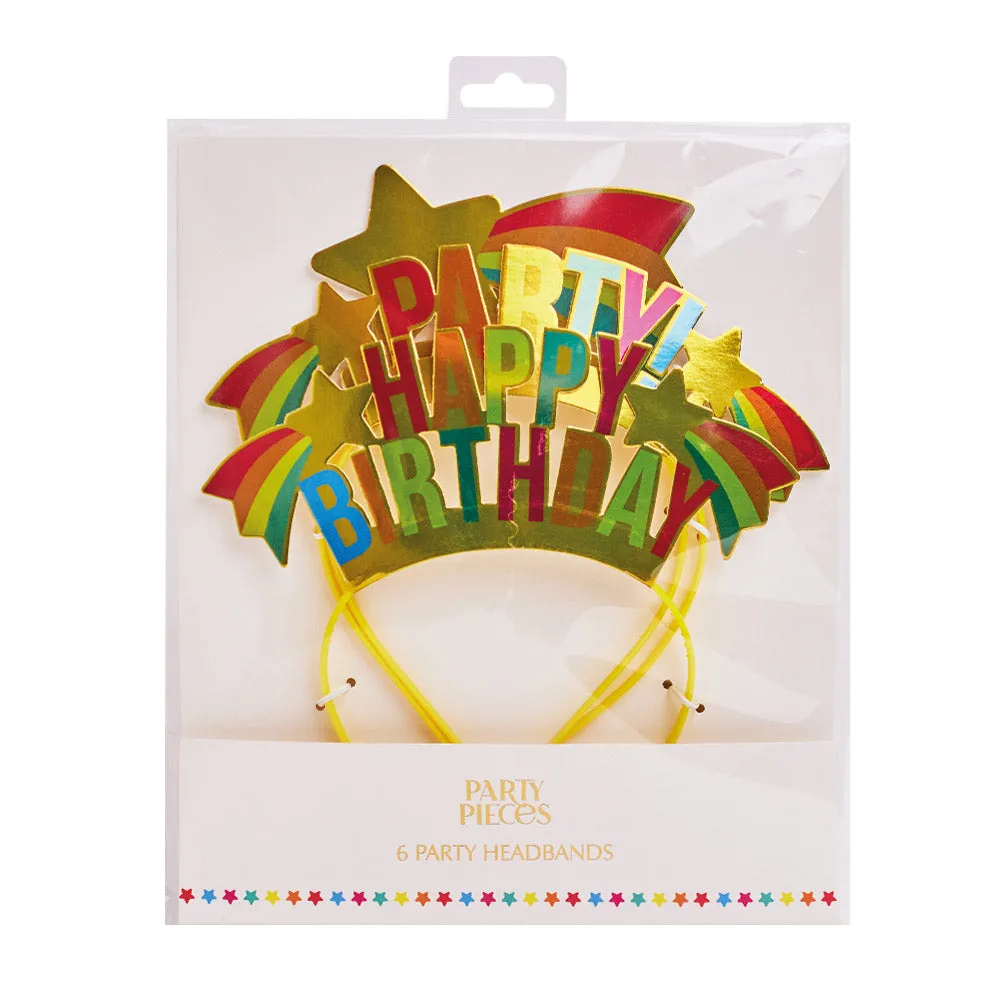 Shooting Star Party Headbands (x6)
