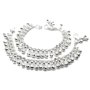 Silver Kids Anklets Ankle chain Bracelet 5.1"