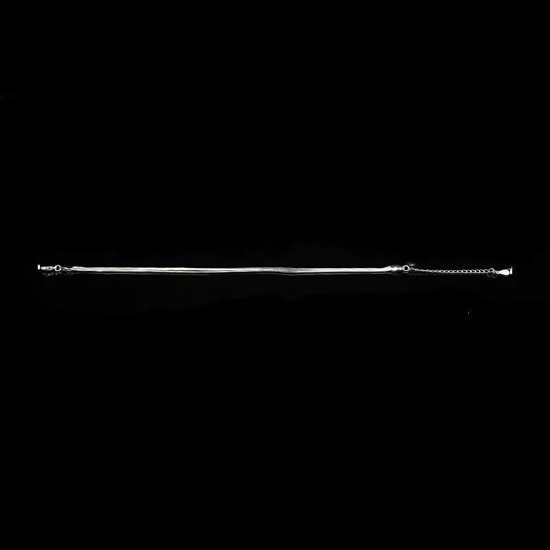 Silver Sterling Multilayer Anklet For Women