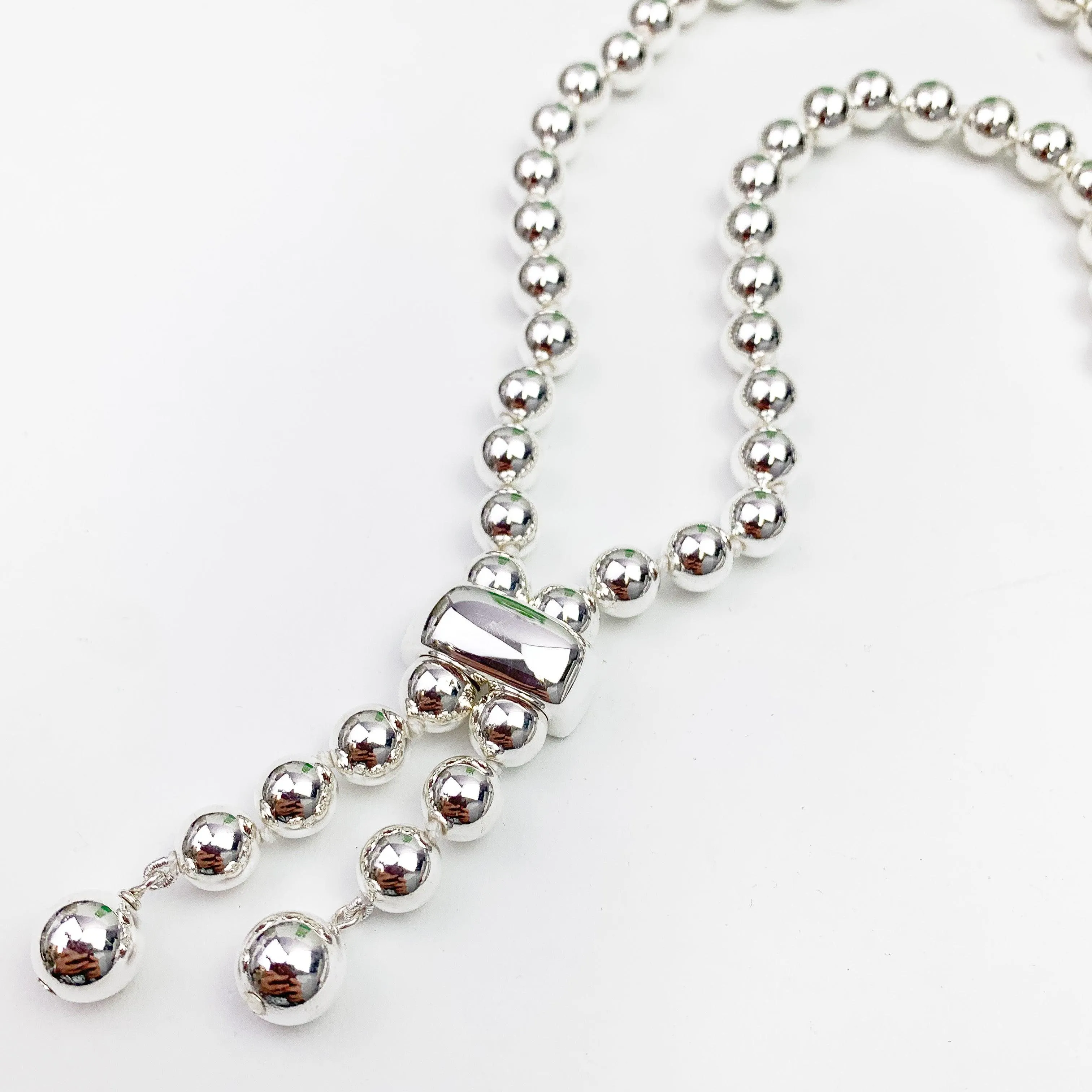 Simon Sebbag Silver and Hematite Necklace