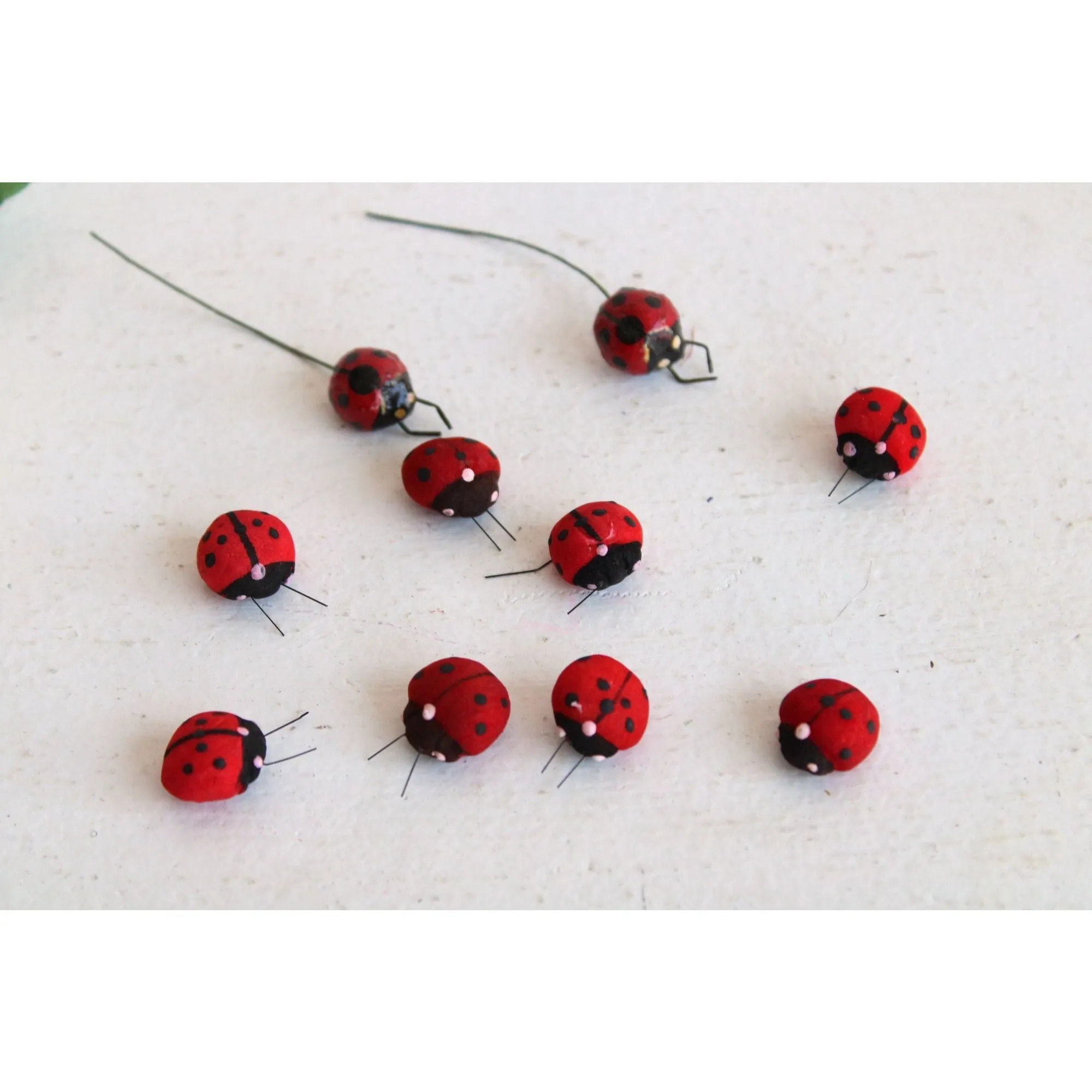 Small Ladybugs, Lot of Ten