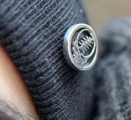Steal Your Face Sterling Silver Pin