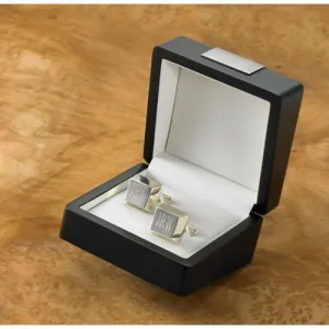 Sterling Silver Plated Personalized Cufflinks