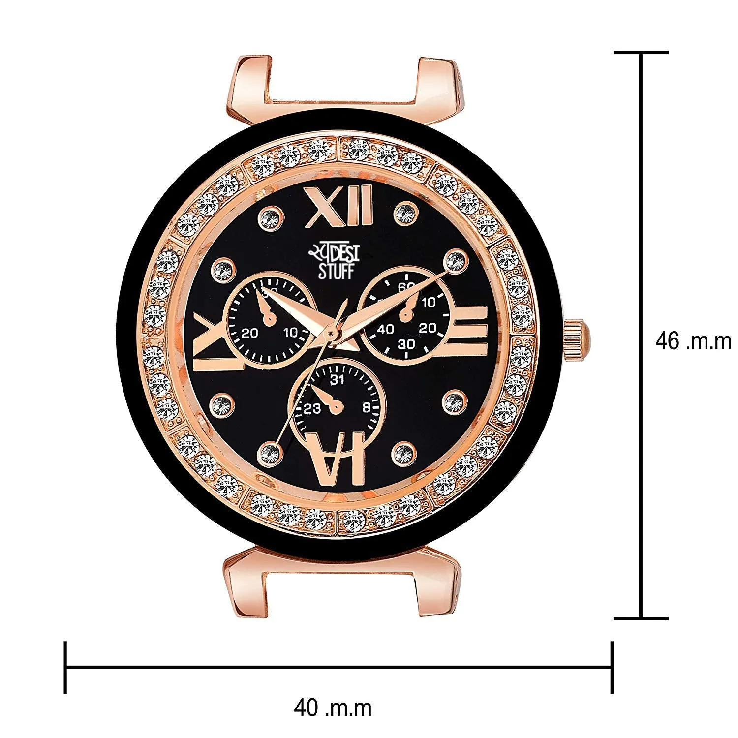 SWADESI STUFF BRACELET WATCH COLLECTION Analogue Women's Watch(Gold Dial Gold Colored Strap)
