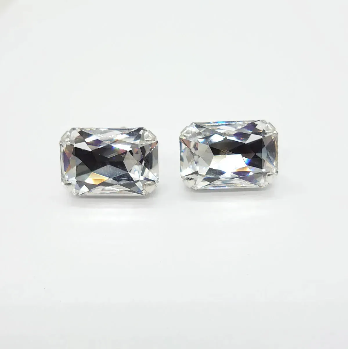 Swarovski Crystals Large Baguette Cufflinks