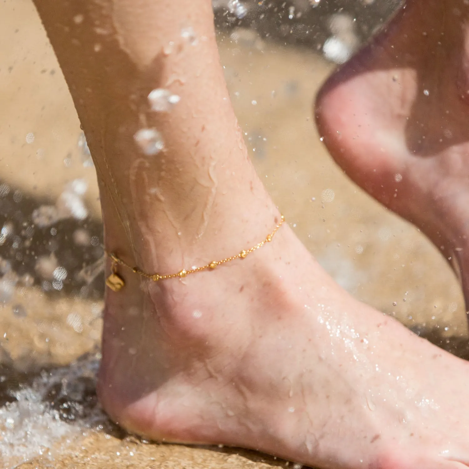 The "Twin Orbital" Matching Anklet Set