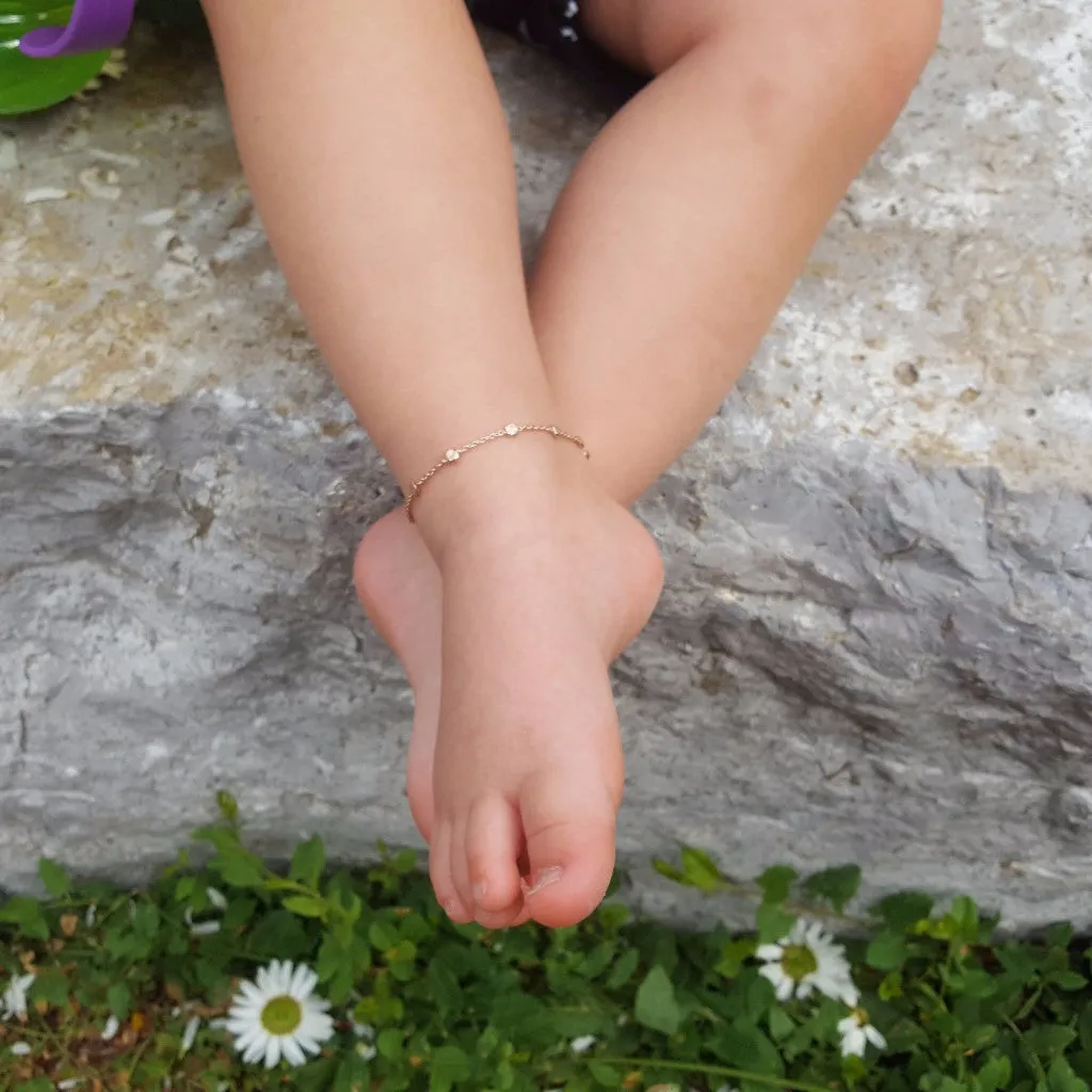 The "Twin Orbital" Matching Anklet Set
