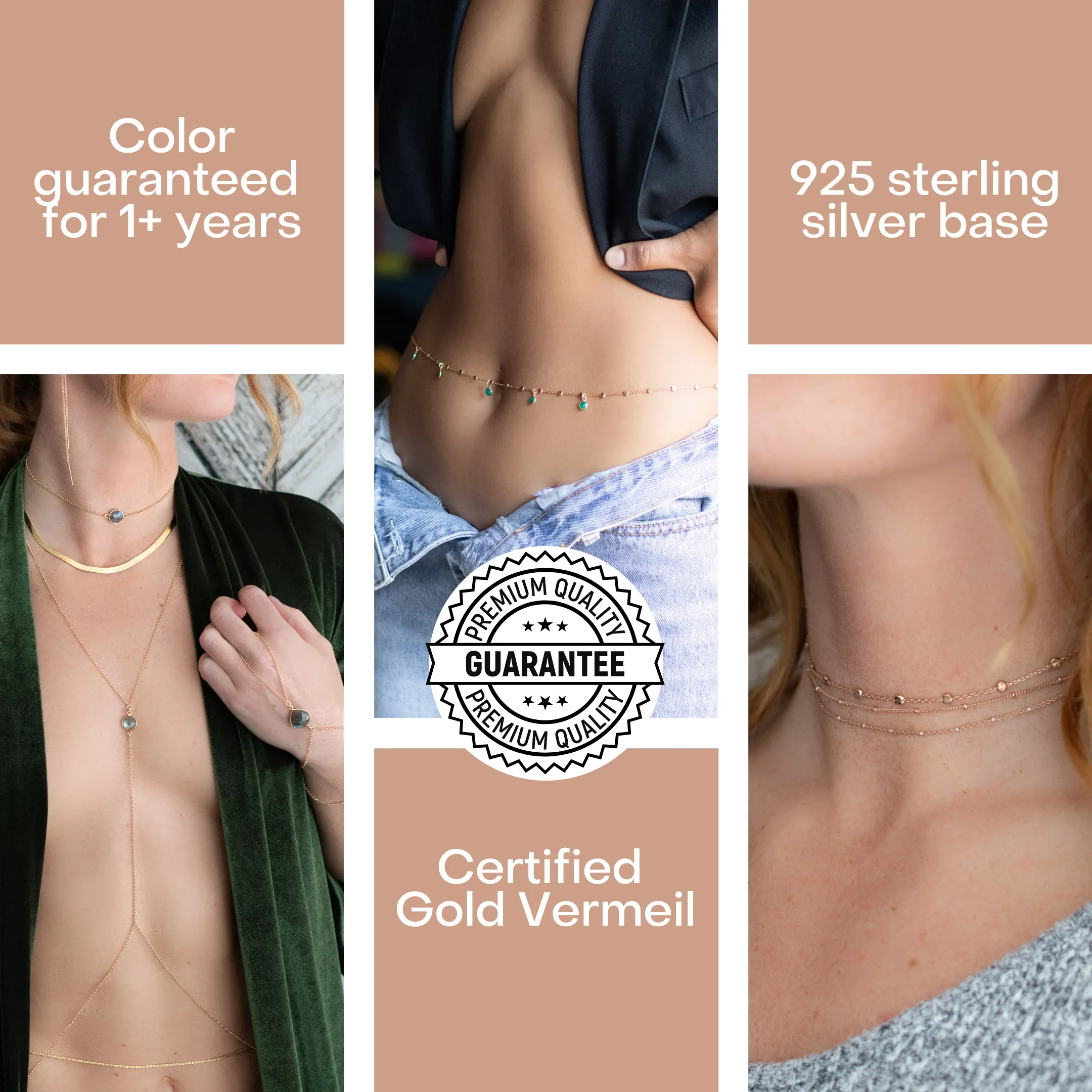The "Twin Orbital" Matching Anklet Set