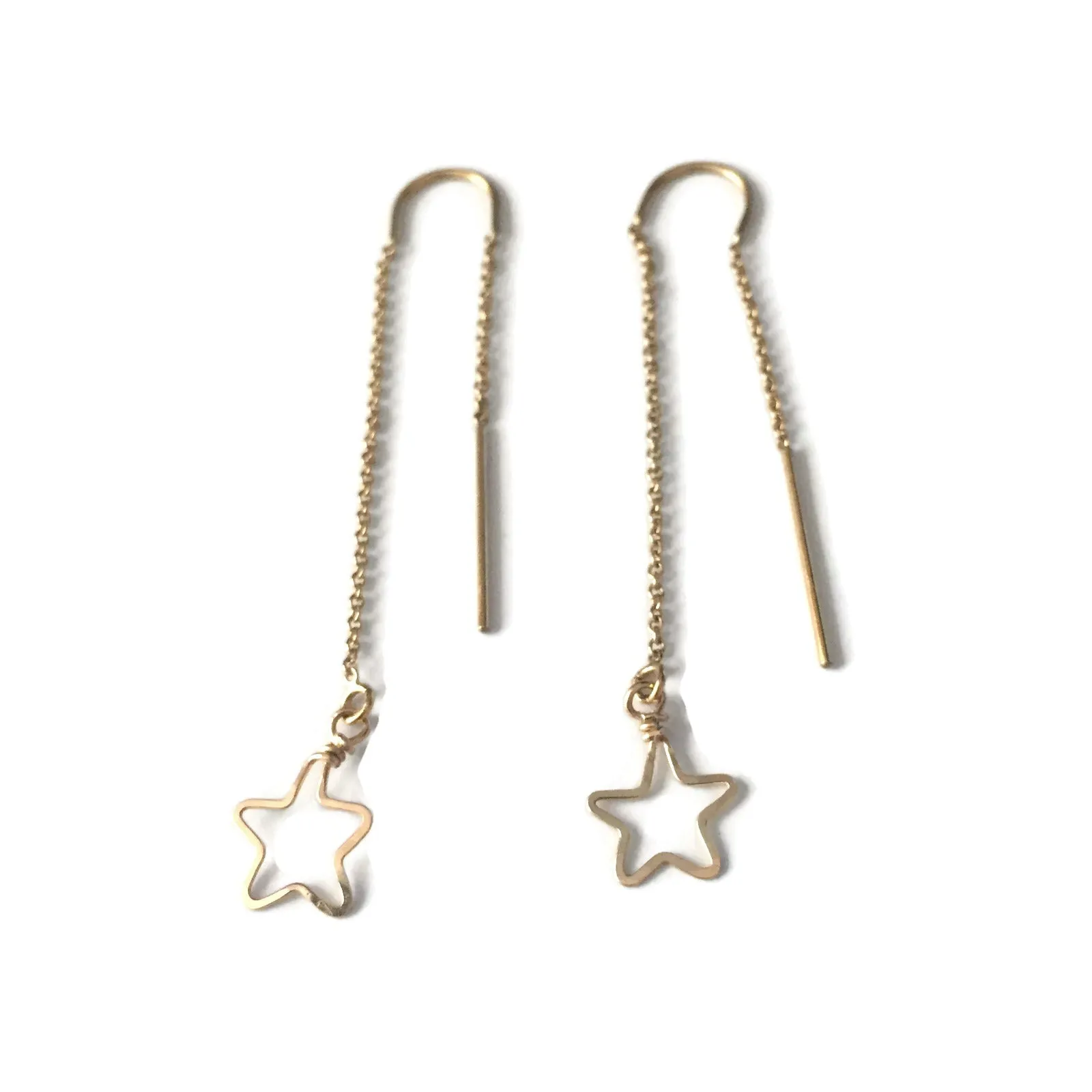 Tiny Star Threader Earrings