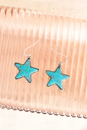 Turquoise Addyston Star Earrings