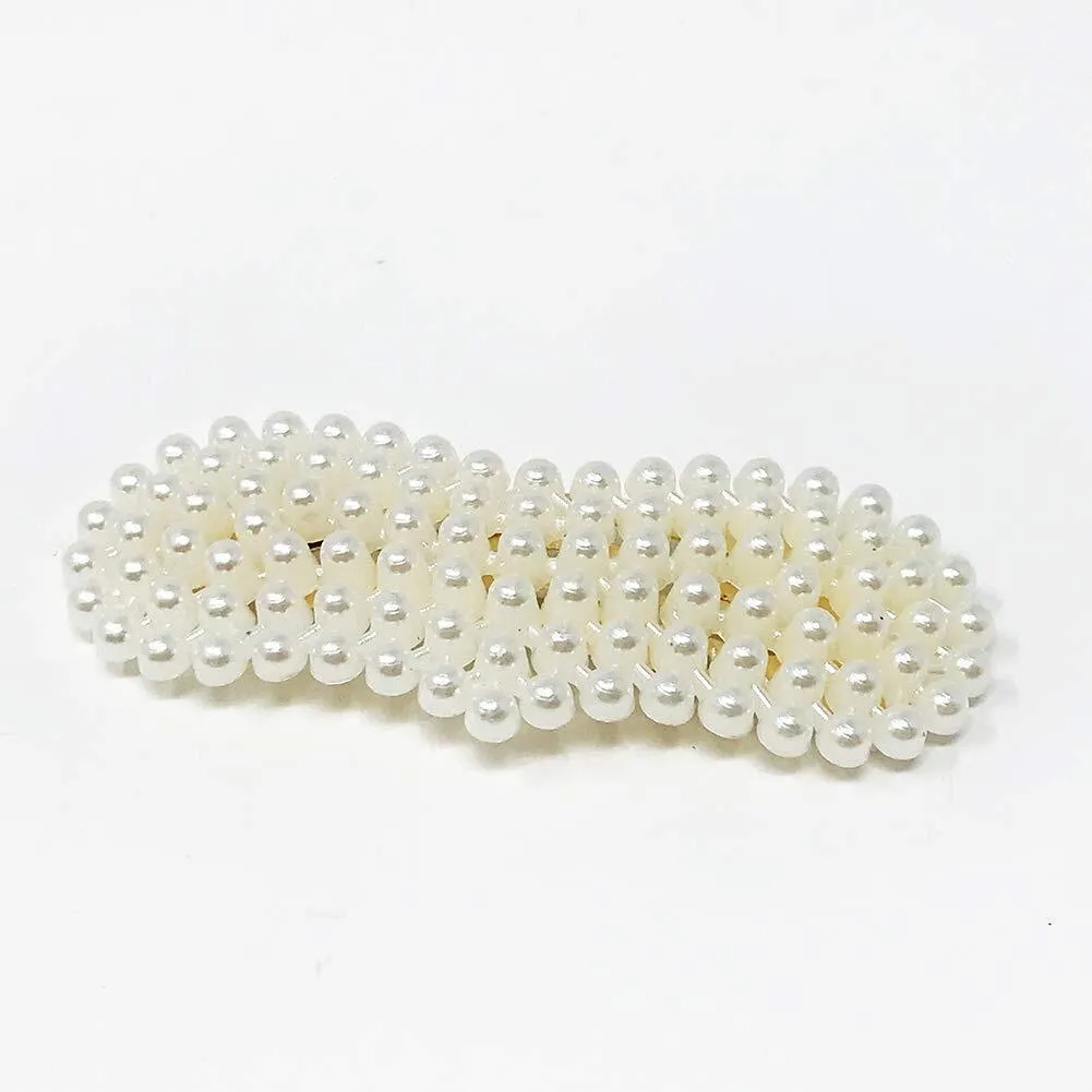 US 10-20Pcs Pearl Hair Clip Barrettes Women Girl Bobby Barrette Hairpins Vintage